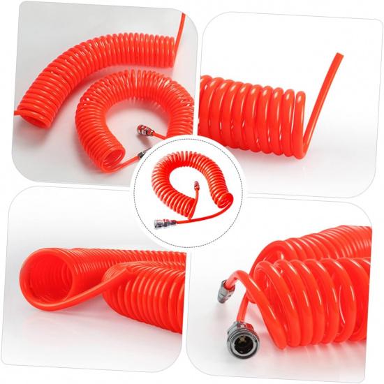Durable Air Hose with Connector Flexible Airline for Air Compressors and Pneumatic Tools Compact Storage Design for Convenient Use