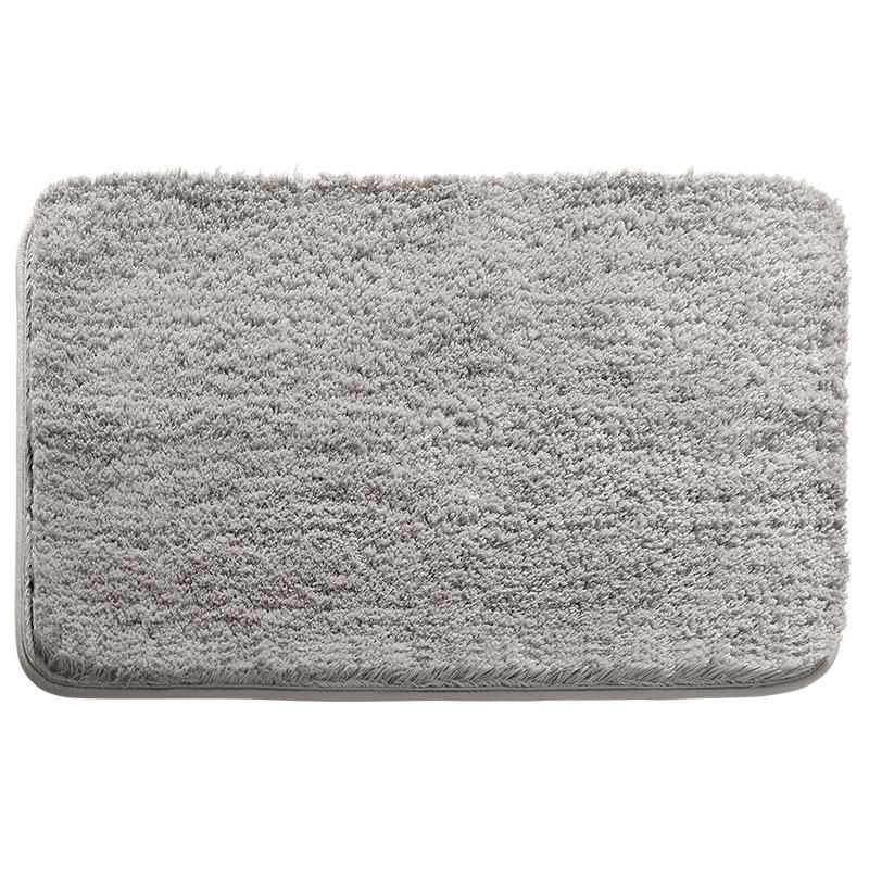 Bathroom absorbent carpet floor mat solid color bathroom antibacterial foot mat non slip mat at the toilet door machine washable