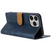 N.BEKUS CSJ-001 For iPhone 14 Pro Shockproof Case Solid Color Leather Wallet Phone Shell