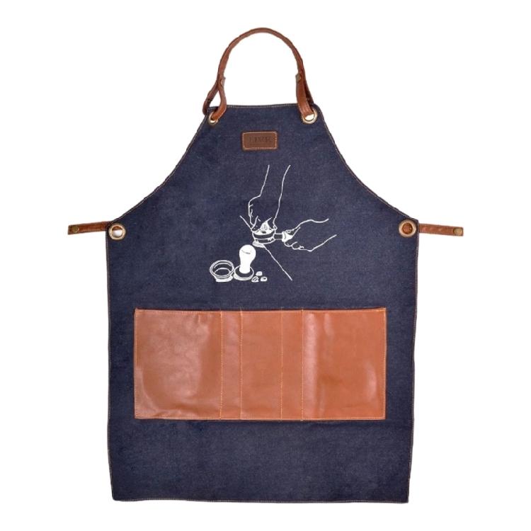 

Professional Coffee Apron with Waterproof Feature And Multiple Storage Pocket for Kitchen Cafe Shop Working Accessory