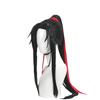 The Untamed Anime Wei Wuxian Youth Cosplay Wig - Black Single Ponytail Braid