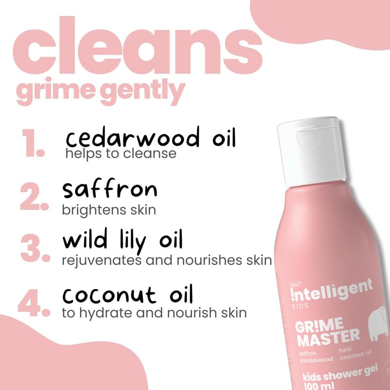 TuCo Kids Combo Pack - Mild Shampoo & Shower Gel (100ml Each), Dull Skin Body Lotion (200ml) for Ages 3+ Kids, Paraben & Sulphate Free