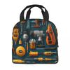 Custom Mechanics Large Toolbox Lunch Bag Women Cooler Warm Insulated Lunch Boxes for Kids School