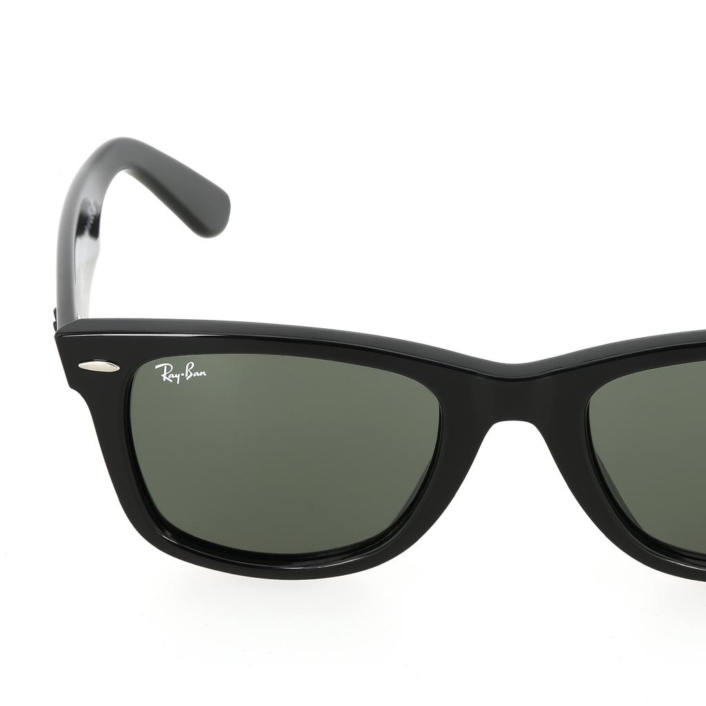 RayBan Traveler Black Square Frame Green Lenses Square Sunglasses Unisex