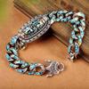 Türkis Six-character Mantra Neun-Augen Dzi Perlenarmband, Vintage Mala Perlen, Amulett Glück Glücksbringende Perlenarmbänder