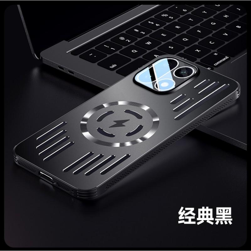 Metallic Matte Magnetic Phone Case OnePlus Ace 6 Ace6T 15R 15 13T 13 12 With Cutout Cooling Design
