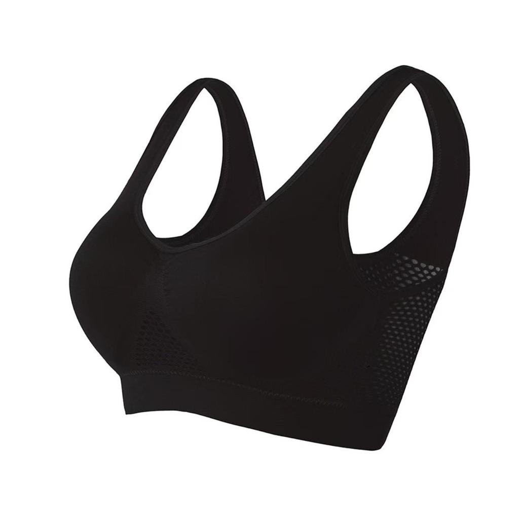 Plus Size Cross-Border Sports Bra with Mesh Back for Yoga and Running