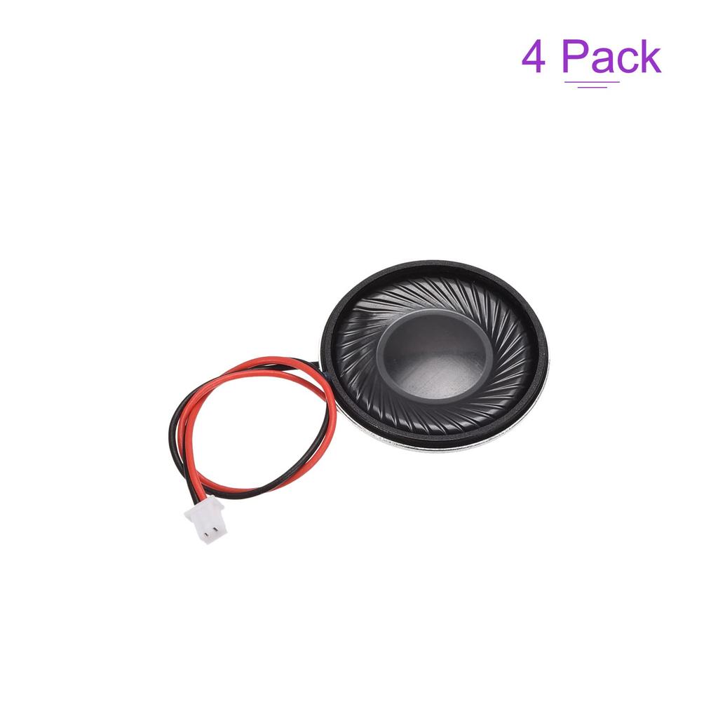 DMiotech 1W 8 Ohm 28mm Diameter DIY Magnetic Round Replacement for PH P Terminal for Electronic Use 4-Pack Speakers, Type, Built-in Speakers, 2.0/1.25