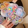 Bonbonfarbenes Kinder-Haarschmuck-Set: Süße, haarschonende elastische Haargummis für Kleinkinder & Mädchen – Perfekte Geschenkbox