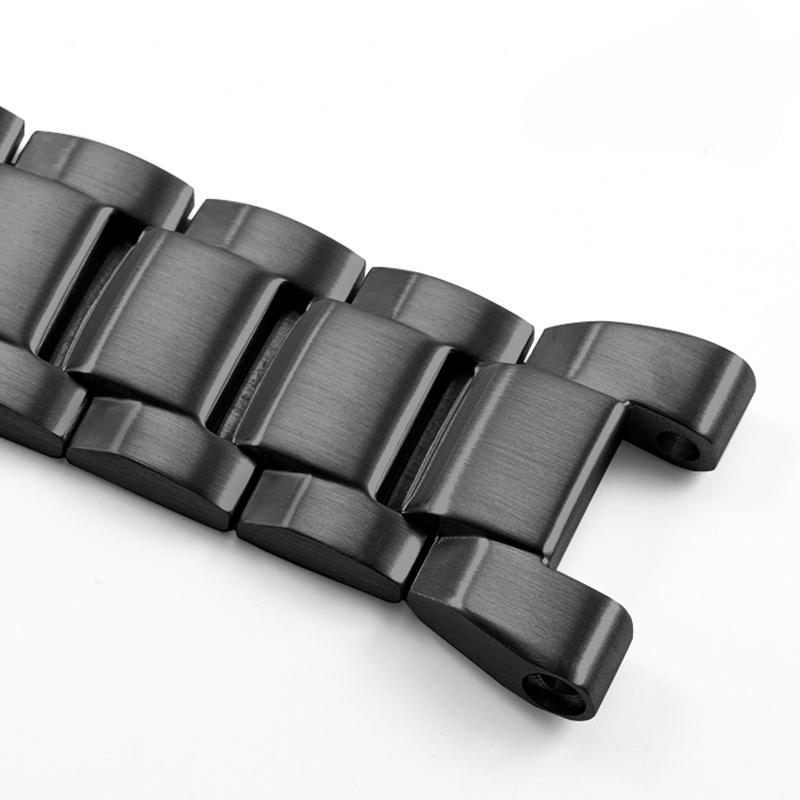 For Casio GST-B100 26x 14mm Concave Interface Fine Steel Double Press Buckle Watch Strap Men 210D/100D/S110d/330/W300 Watchband