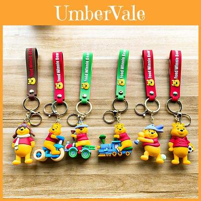 Cute Winnie The Pooh Keychain Adorable Cartoon Pvc Bag Charm Perfect Gift Idea