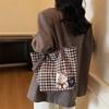 New Style Plaid Tote Bag: Versatile, Large-Capacity, Retro Shoulder Handbag for Women