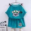 Paw Patrols Series Shorts Set Summer Cartoon Short Sleeve  for Boy Casual Tracksuit Birthday Gifts
