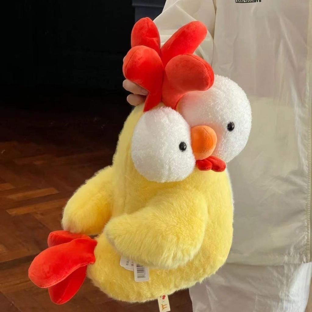Chicken Cartoon Plush Toy Doll Cute Cute Chicken Doll Soothes The Chinese Valentine's Day Gift for Men and Women