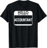Accountant Costume T-Shirt Funny Easy Halloween Outfit Gift Unisex T-Shirt