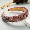 Baroque Sponge Hairband Beads Rhinestone Hair Hoop Fashion Vintage Hair Accessories  Party