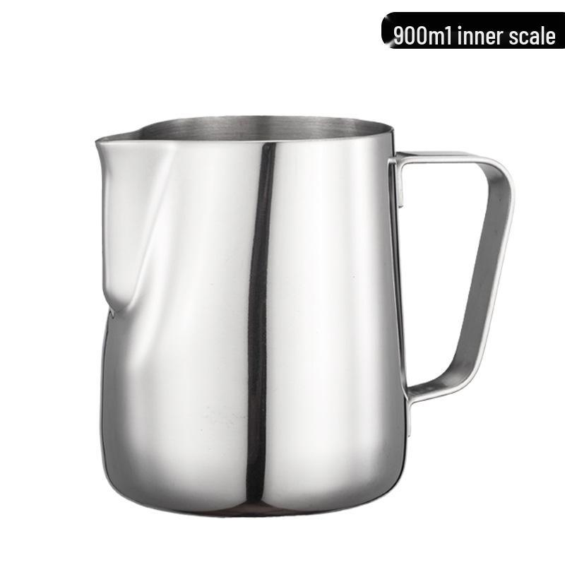 Pin Chuang 304 Stainless Steel Latte Art Cup with Scale, Pointed Spout, and Thickened Milk Frothing Design