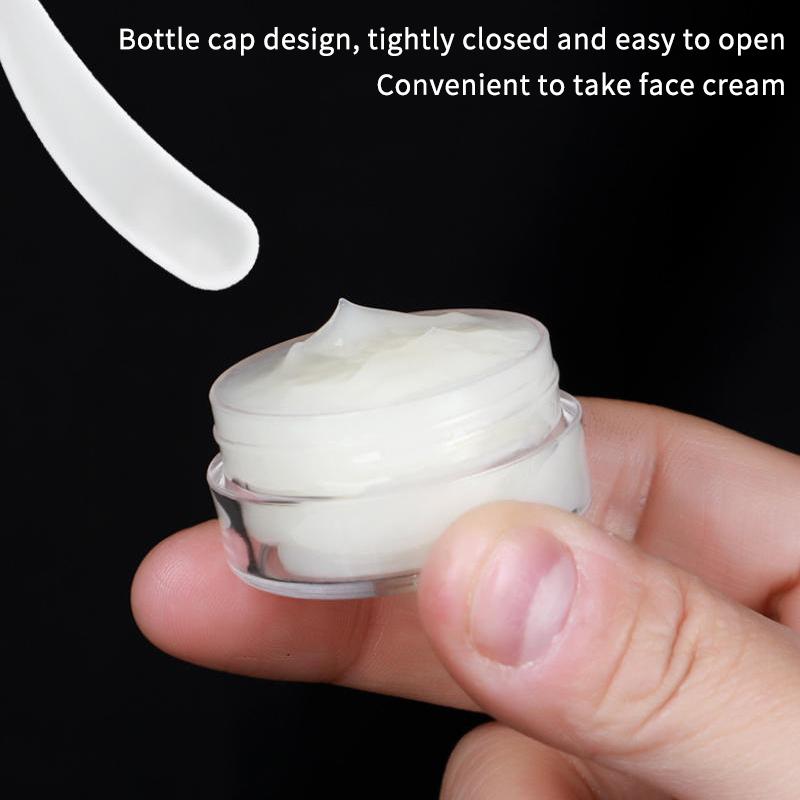 3G 5G 10G 15G 20G Cosmetic Cream Jar Empty Clear Eyeshadow Nail Glitter Lip Balm Container Makeup Sample Pot Bottle Plastic