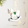 Horse Hanging Pendent For Christmas Tree Decorations Cartoon Animal Bear Ornaments  Xmas Keychain Navidad New Year Decor