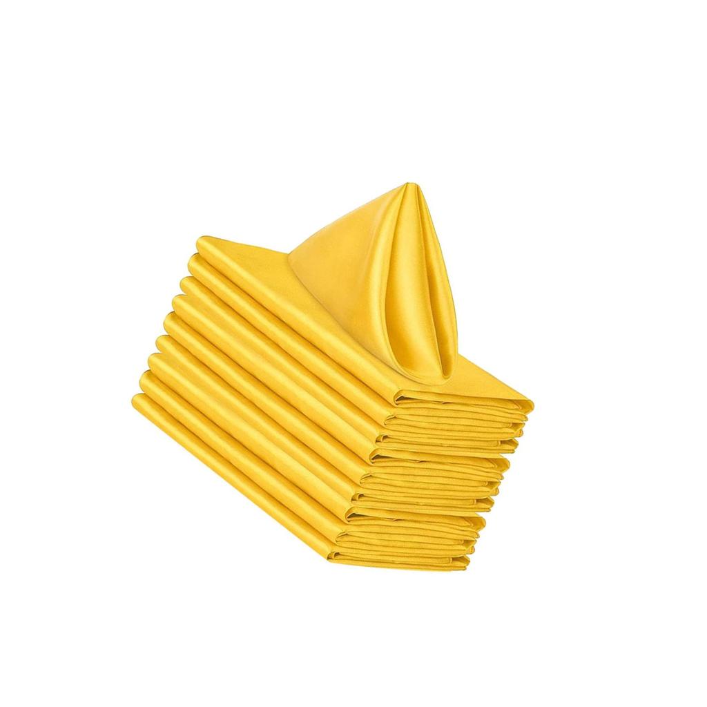 Set of 10 Elegant Napkins for Weddings and Special Events