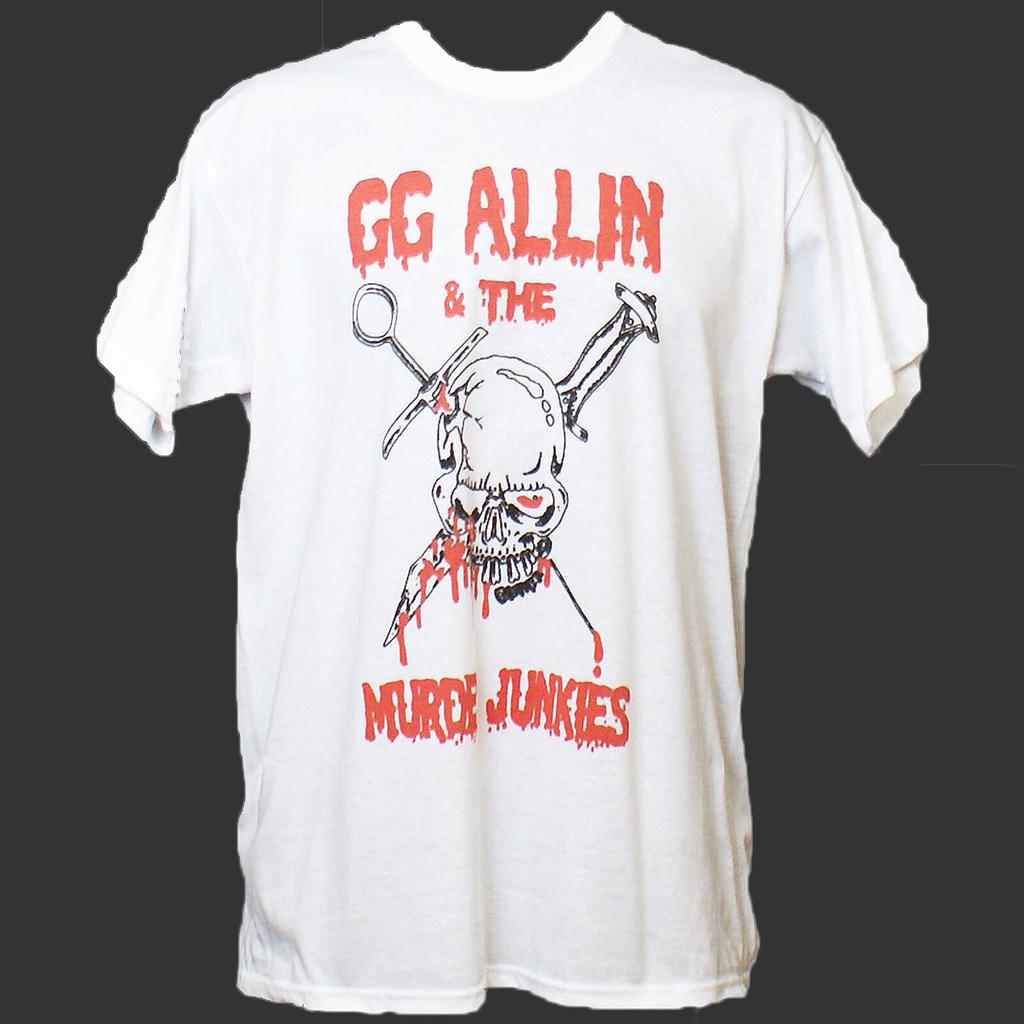GG ALLIN MURDER JUNKIES PUNK ROCK HARDCORE METAL T-Shirt Mens Womens Tees Top Unisex S-3XL