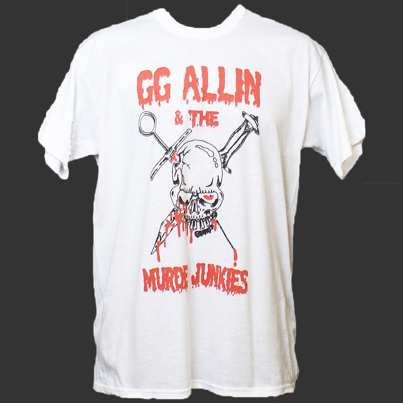GG ALLIN MURDER JUNKIES PUNK ROCK HARDCORE METAL T-Shirt Mens Womens Tees Top unisex S-3XL 3XL