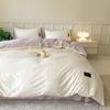 White Bedding Comforter Set with Pillowcase Bed Sheet Single Full Size Bed Linen Duvet Cover Set Queen/King Double Single Bed