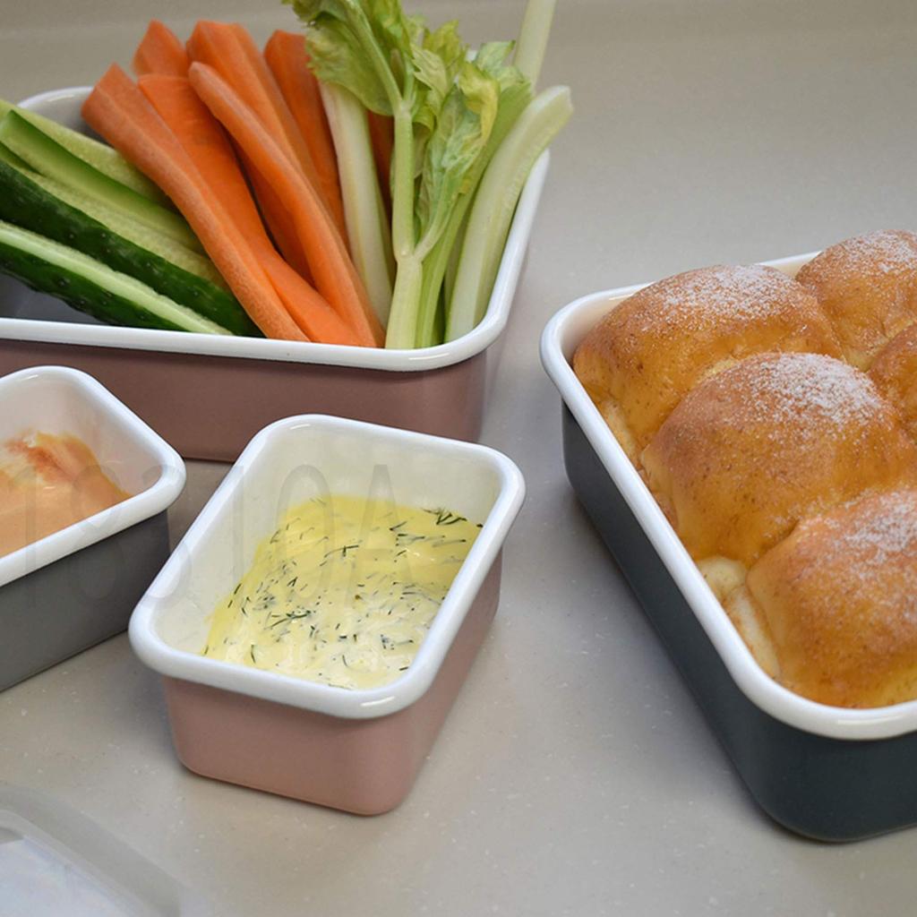 Fuji Horo Shallow Square Container M Light Gray Freezer Safe Resistance Temperature Body Oven Safe Cotton LG 0.74L (Cold -20°C) CTN-M