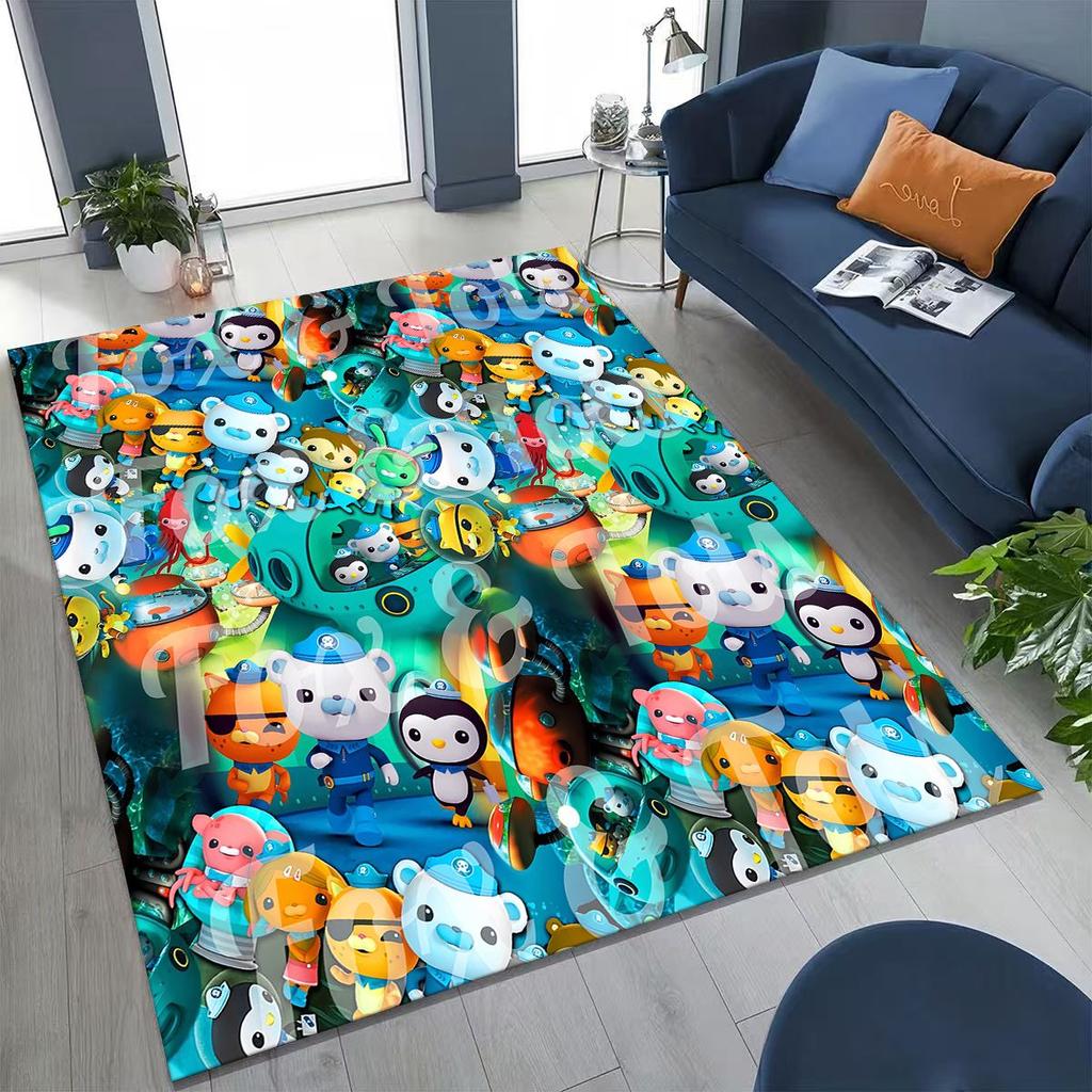 27 Style Octonauts Barnacles Cartoon Rug for Bedroom Living Room Sofa Home Doormat Decor, Large Kids Play Non-slip Floor Mat