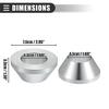 ACROPIX Manual Tire Changer Centering Cone for Universal Vehicles Metal Silver Tone