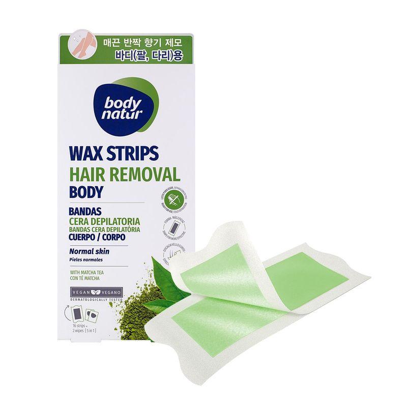 Body Natur Hair Removal Wax Strip for Body 16 x 3
