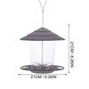 Automatic Bird Feeder for Wild Birds Garden Patio Yard Hanging Feeder with Roof Large Capacity Attract More Birds