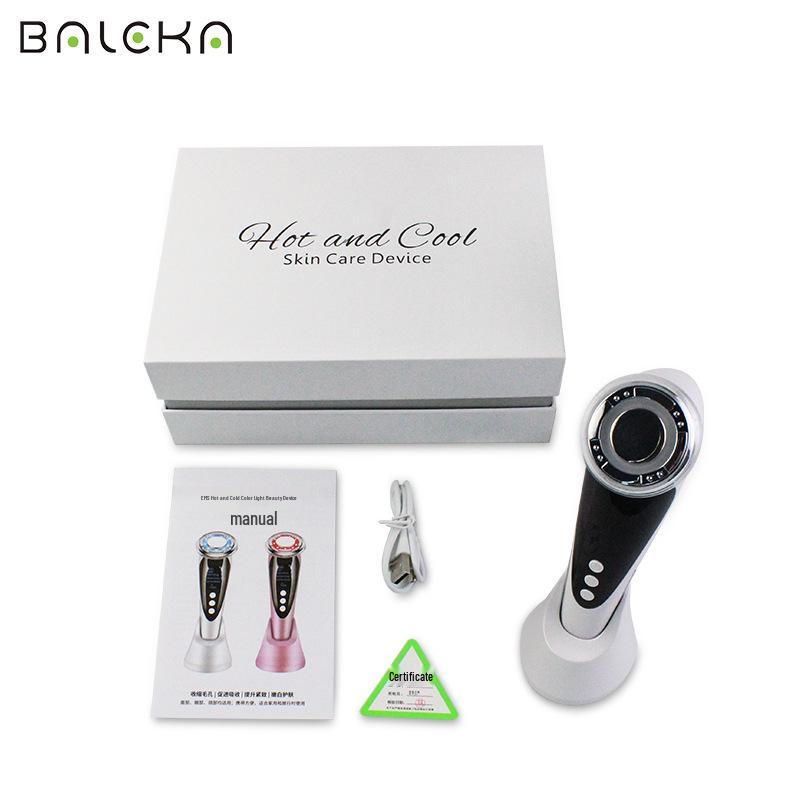 Red & Blue Light Cold/Hot Beauty Device with EMS Lifting and Thermal Conduction for Skincare