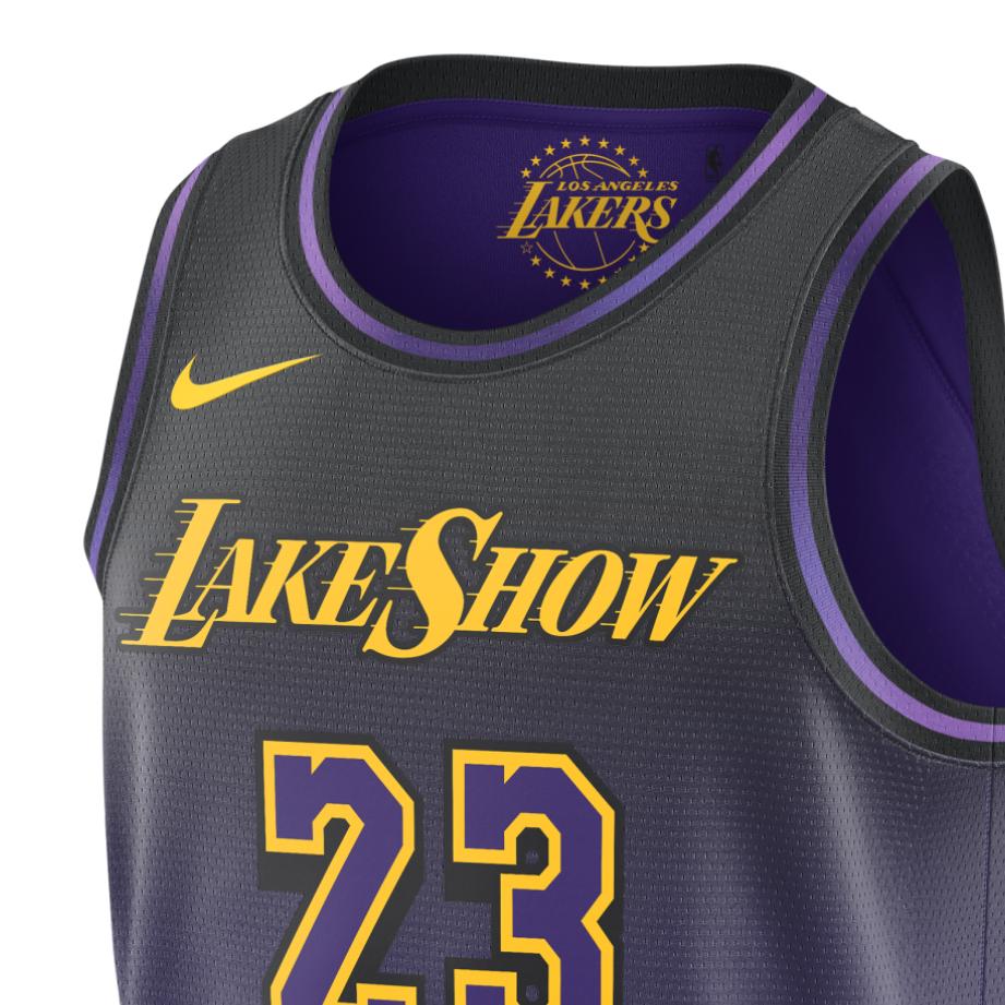 Nike James 23 Lakers 24-25 City Edition SW Basketball Jersey Men Jerseys Purple FQ4346-504