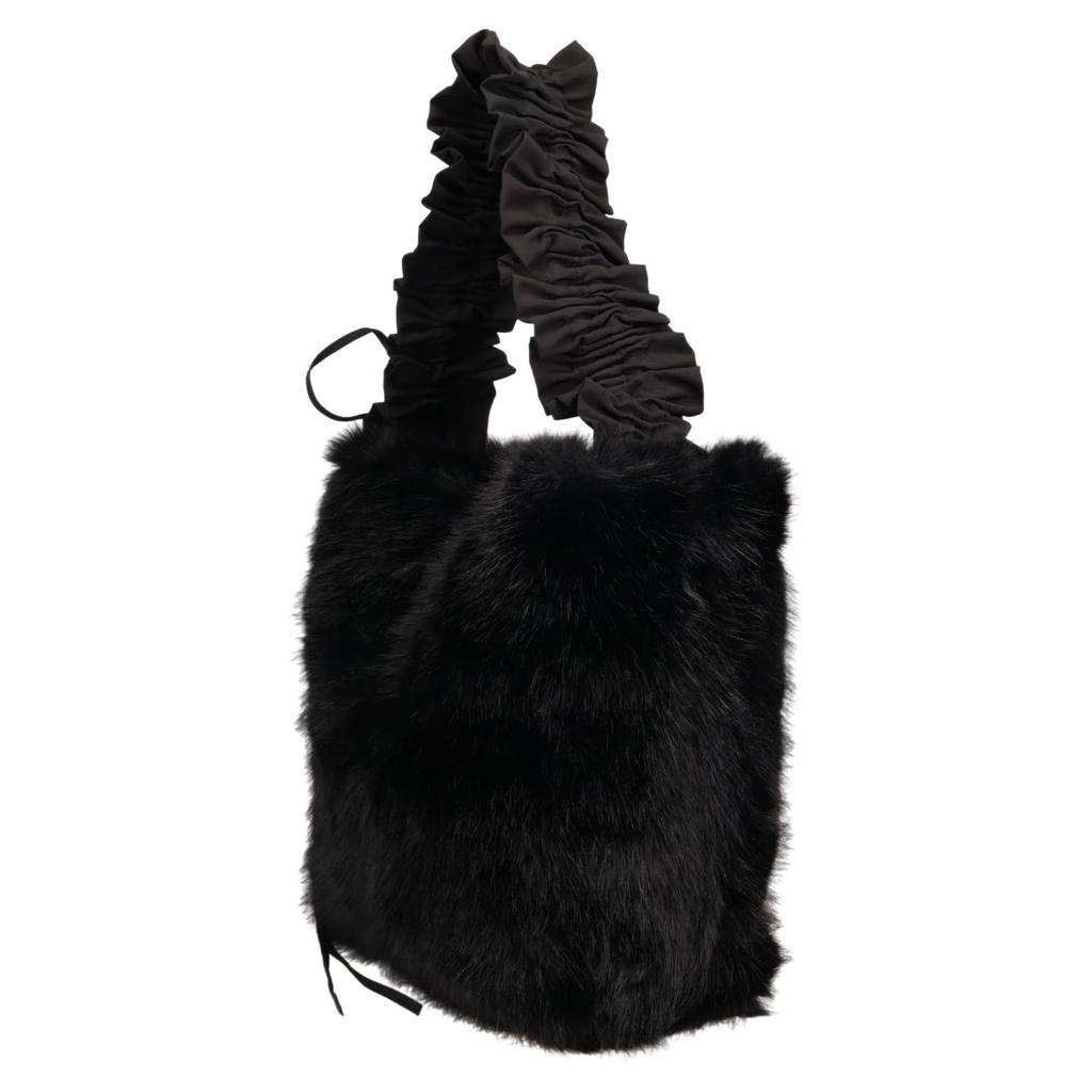 [Kashkash] Frilled One-Handle Eco-Fur Tote