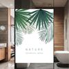No Glue Windows Film Privacy Decorative Plant Pattern 66 Stained Glass Window Stickers  Static Cling Frosted Window Cling