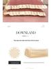 Set of 2 Winter Velvet Pillowcases, 48x74, Solid Color with Lace, for Girls and Dorms