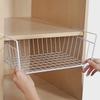 Multipurpose Hanging Iron Wire Basket Kitchen Organizer Cabinets Desks Storage Basket Rack L/M