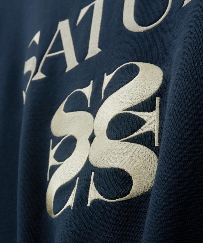 Seteo Classic Logo Sweatshirt Navy Yellow