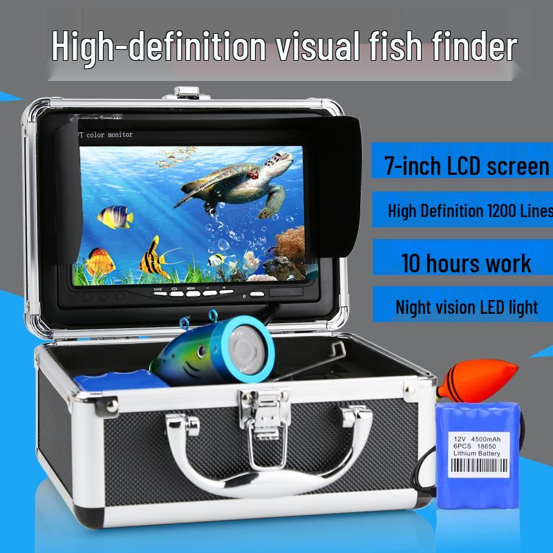 

7-дюймовый HD Подводный эхолот с переключаемой светодиодной и инфракрасной камерой ночного видения 15m white LEDs
