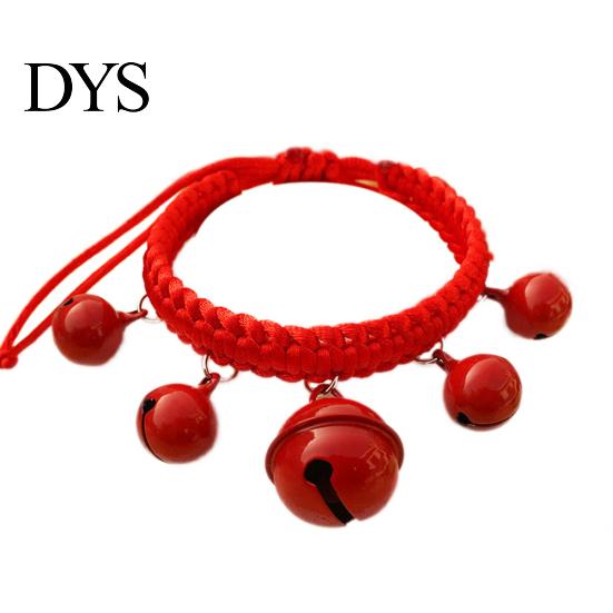 Cute Fashion Adjustable Nylon Dog Puppy Big Bells Collar Necklace Pet Supply