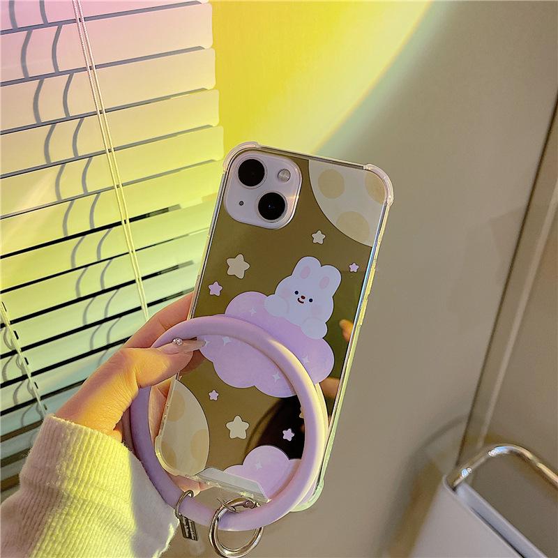 

Чехол Zhitai Cartoon Mirror для iPhone 14/15 Pro Max и Huawei Mate 60 Pro Apple 12 Mini