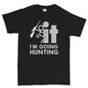 Black Cotton TShirt Hunting Style Summer Sporty Casual Unisexs Fitness Muscle Fit