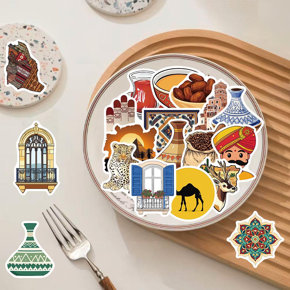 50/100 STÜCKE Nahöstlicher Kunststil Aufkleber Harajuku Kaffee Ästhetische Kunst Kaffee Wall Streetwear Community Wohnheim Aufkleber