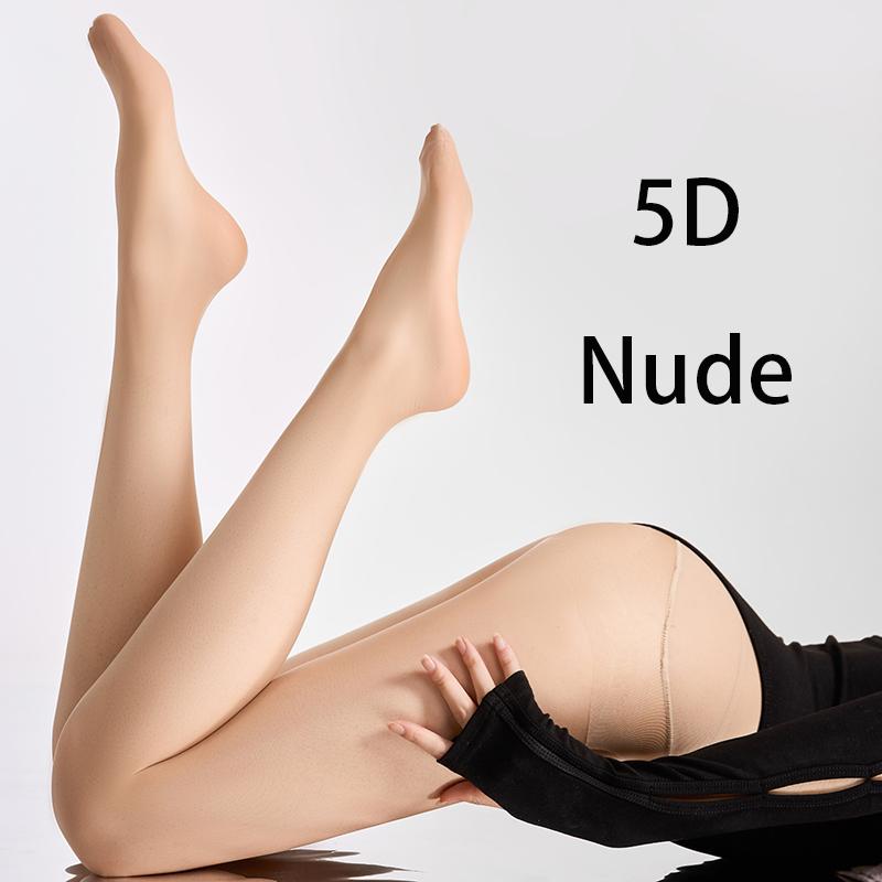 5-20D Seamless Silk Tights For Women Summer Ultra-Thin Pineapple Stockings Anti Hook Thin Pantyhose