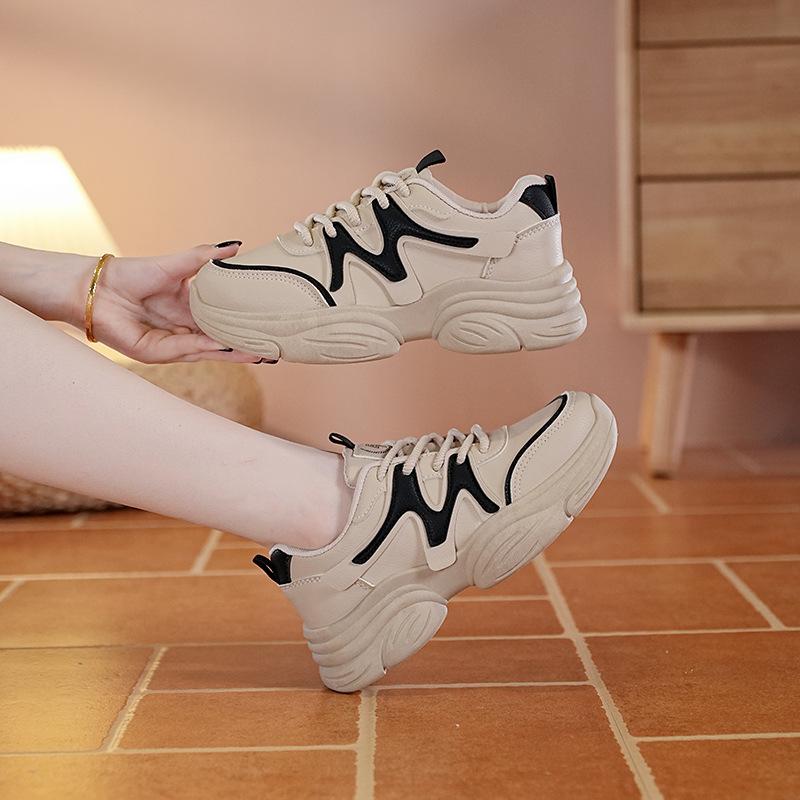 

Sneakers women s spring and autumn new student running shoes soft sole non-slip wear-resistant dad shoes tide PEP 35 чёрный