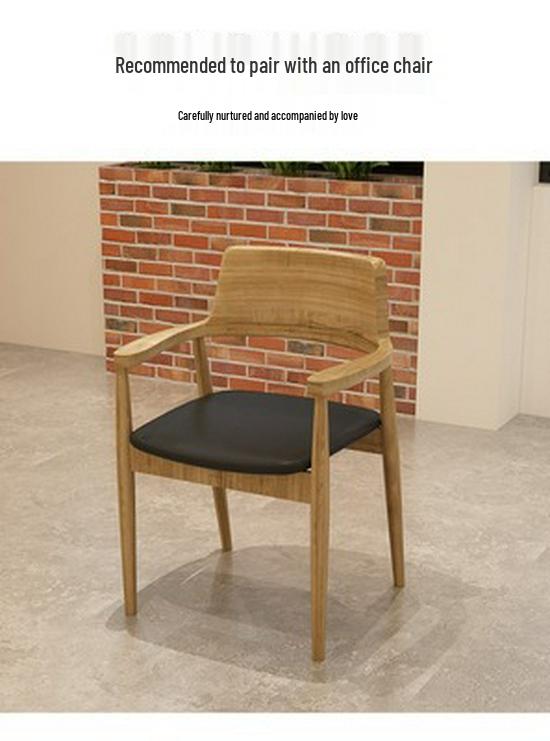 Solid Wooden Conference Table & Chair Set for Meetings and Negotiations