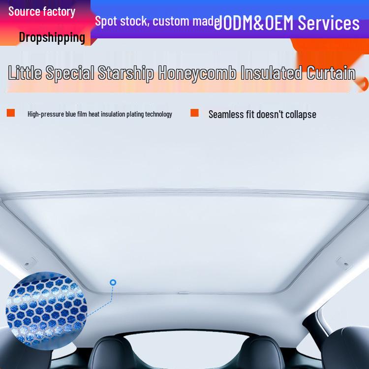 Tesla Model 3/Y Refresh Sunroof Honeycomb Magnetic Car Shade Accessories