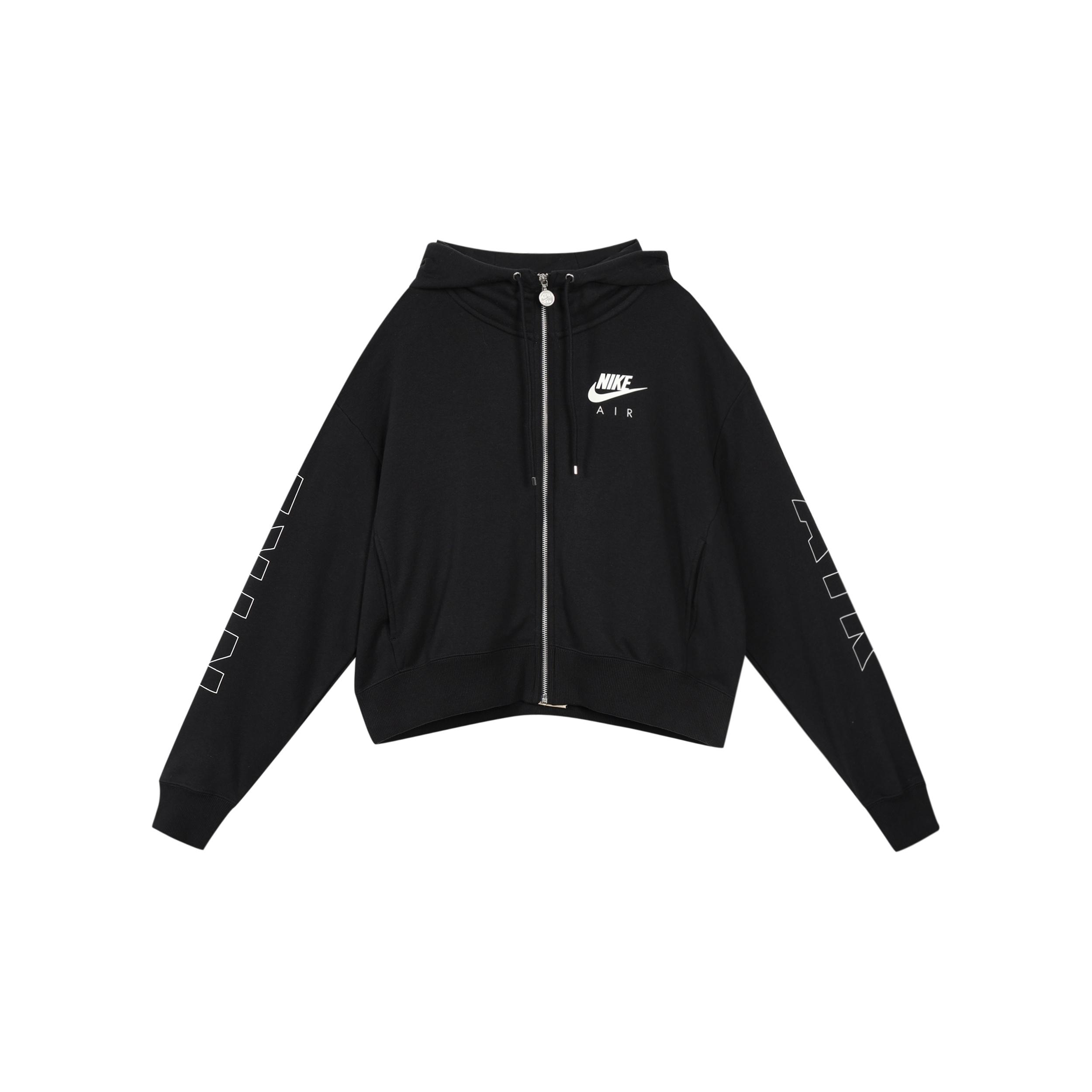 (WMNS) AS W Nike Sportswear Air Hoodie FZ FLC BB Black Women s CJ3043-010 M