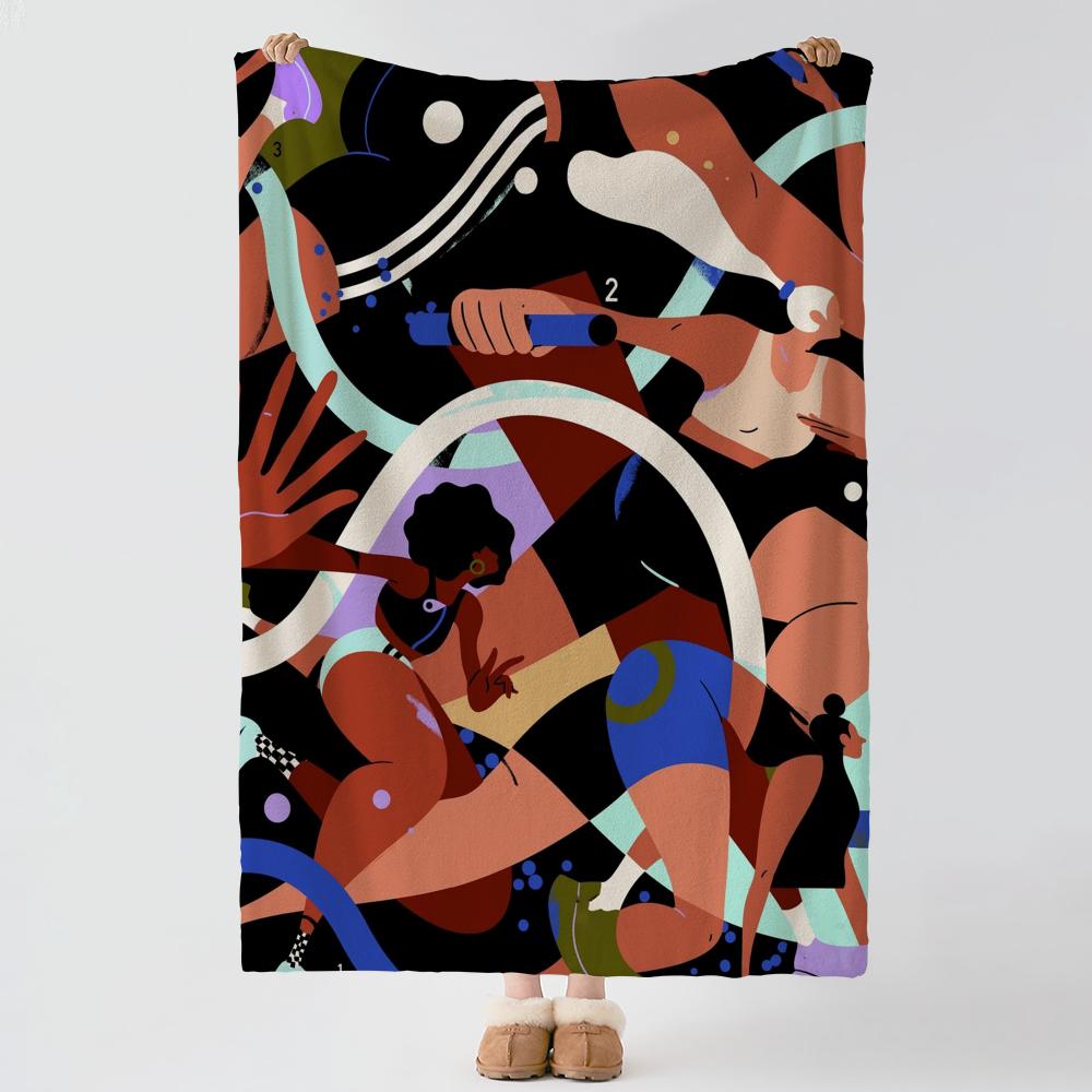 Artist S-Soren Selleslagh-H Throw Thick Comfort Flannel Quilt, Multi-scene Use Indoor Outdoor Daily Nap